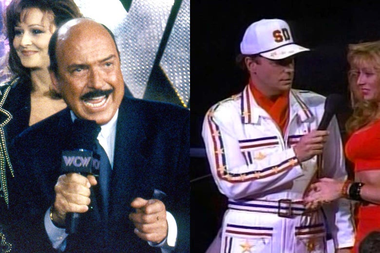 “Mean” Gene Okerlund; Bob Einstein as Super Dave Osborne.